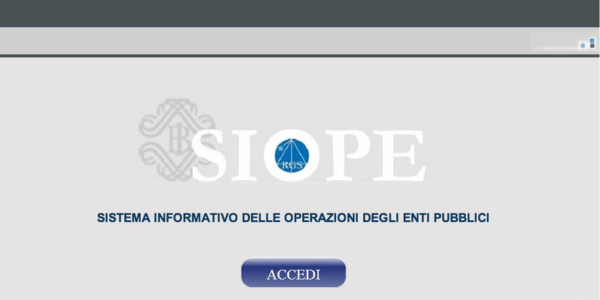 Il sistema informativo SIOPE